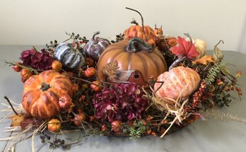 T10 - Fall Floral Centerpiece W/ Robert Stanley Pumpkin