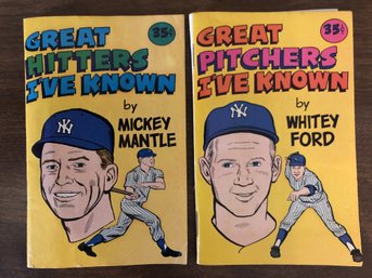 2 Small Comics - Mickey Mantle - Whitey Ford - 1976