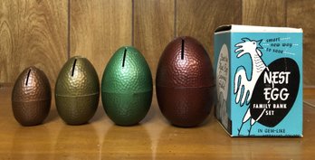 Vintage Nest Egg Family Banks