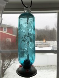 Par-A-Sol Handblown Glass Hummingbird Feeder - Mexico