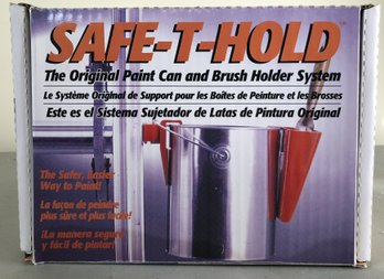 Safe- T - Hold Paint Can & Brush Holder - New
