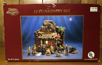 Santa's Workbench - 12pc Nativity Set