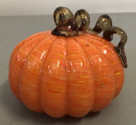 T40 - #6 - Handblown Glass Pumpkin