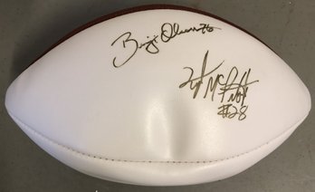 T43 - #5 - Autographed Football - 2 Signatures - Ben Olson