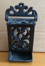 Vintage Cast Iron Match Holder