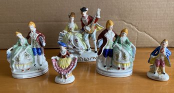 5pc Occupied Japan Figurines