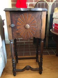 Copper Lined Smoking Table