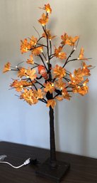Large Fall LED Tree W/ Annalee Pumpkin Costume Figure