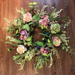 #8 - Faux Floral Wreath - Twigs/ Roses