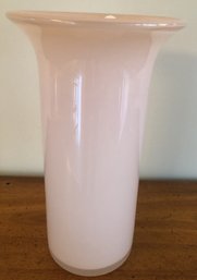 Vintage Frosted Glass Cased Art Deco Vase