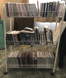 3 Shelf CD Rack W/ Contents