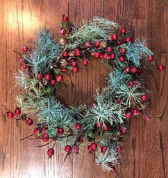 #17 - Christmas Wreath - Twig/ Pine/ Winterberry