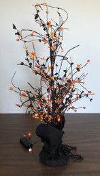 Halloween LED Tree - Black/ Orange