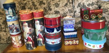 Tote 2 - Christmas Tins - Wine Bottle Holders