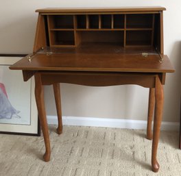 Vintage Birdseye Maple Secretary Desk