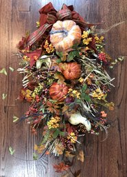 #21 - Fall Wreath - Twig & Pumpkin