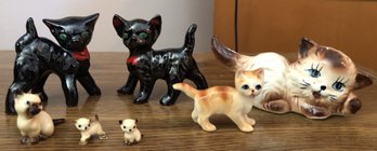 7pc Cat Figurines