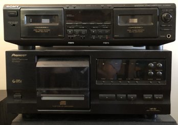 Pioneer CD Changer & Sony Stereo Cassette Deck