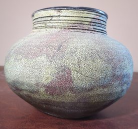 Signed Stoneware Vase