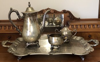 Silverplate Tea Set & Tray