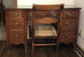 Mahogany Desk W/ Chair