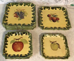 Pizzato Handmade/ Painted Fruit Theme Dishes - Italy