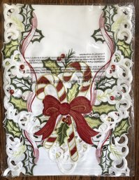 Embroidered Christmas Table Runner - New