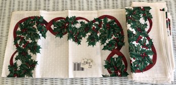 8pc Cloth Christmas Napkins - New