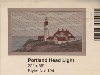 Portland Head Lighthouse - Woodscape Painting - New In Box