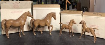 4pc Vintage Breyer Molding Co. Horses - Original Boxes