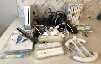 Nintendo Wii W/ Accessories & 9 Games