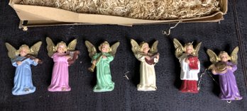 6pc Vintage Angel Ornaments - Germany U.S. Zone