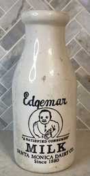 Vintage Edgeman Milk Bottle