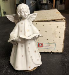 Vintage Porcelain Angel Music Box
