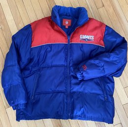 NY Giants - Puff Jacket With Hood - XL - NWOT