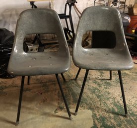 2 Vintage Fiberglass Chairs