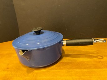 Blue Le Creuset Cast Iron 2qt Pot