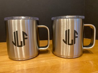 Pair Of YETI Mugs With Lids - Monogrammed