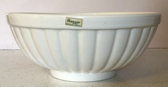 Vintage Large Haeger Ribbed Spaghetti Bowl