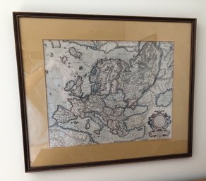 Antique Europe Map Print
