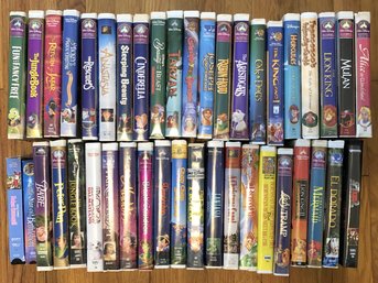 Large Lot Children's VHS Tapes