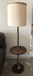 Mahogany & Brass Table Lamp Combo