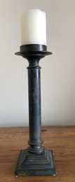Bronze Finish Pillar Candlestick