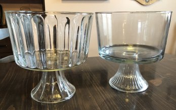 2 Glass Trifle Bowls