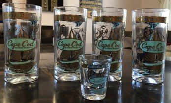 5 Mid-century Cape Cod Glasses