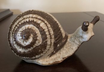 Vintage Pottery Snail