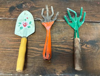 3 Vintage Hand Gardener Tools