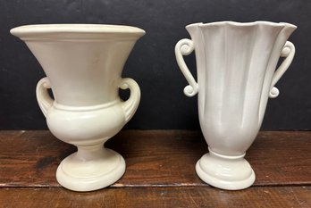 Lot Of 2 Pottery Vases
