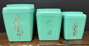 Vintage 3 Piece Canister Set