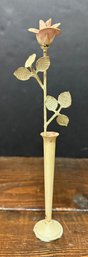 Ted Arnold Metal Rose Flower In Vase